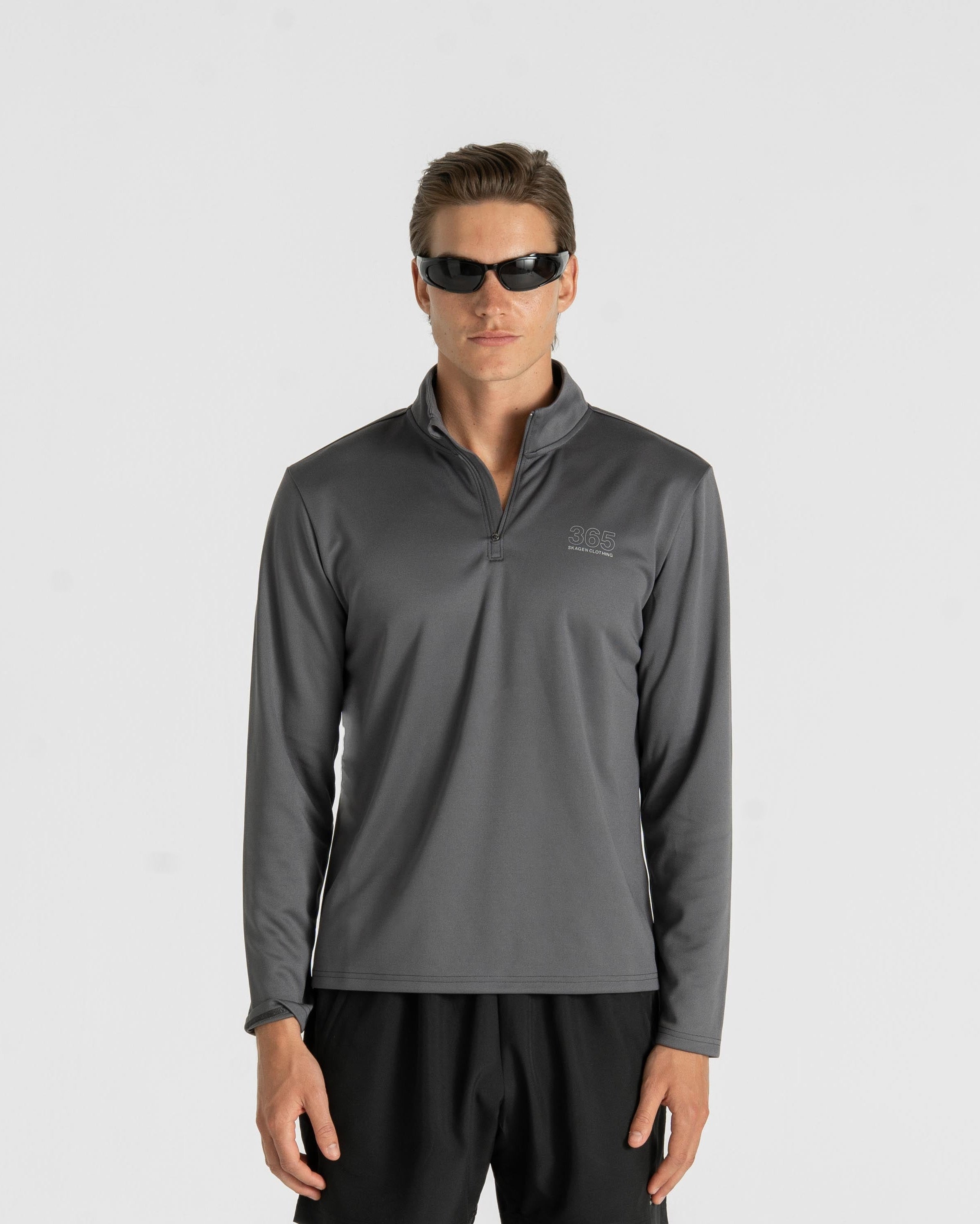 365 Half Zip Grey